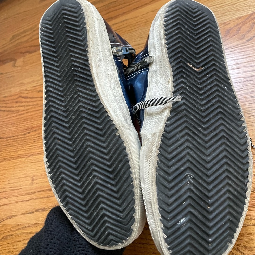 Golden Goose Mid-Top Mixed Leather Sneakers - Picture 4 of 5
